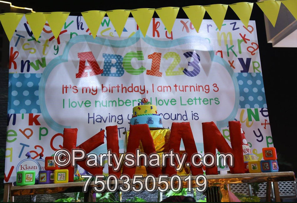 Abc123 Theme Birthday Party, Abc123 Theme Birthday Party Decor Ideas