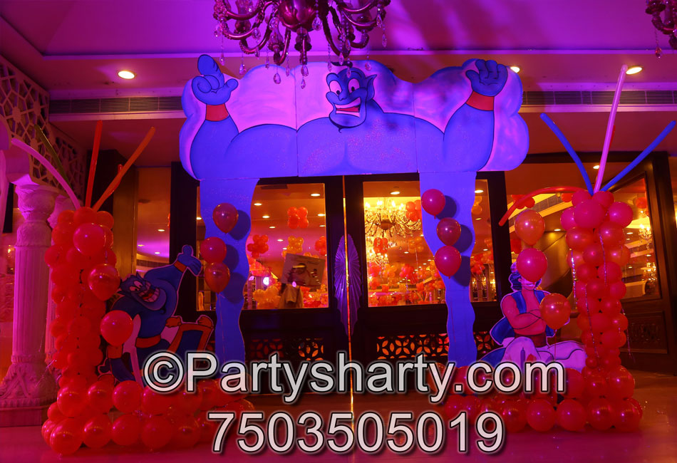 Aladdin Theme Birthday Party, Birthday themes for Boys, Birthday themes for girls, Birthday party Ideas, birthday party organisers in Delhi, Gurgaon, Noida, Best Birthday Party Themes for Kids and Adults, theme-based birthday party