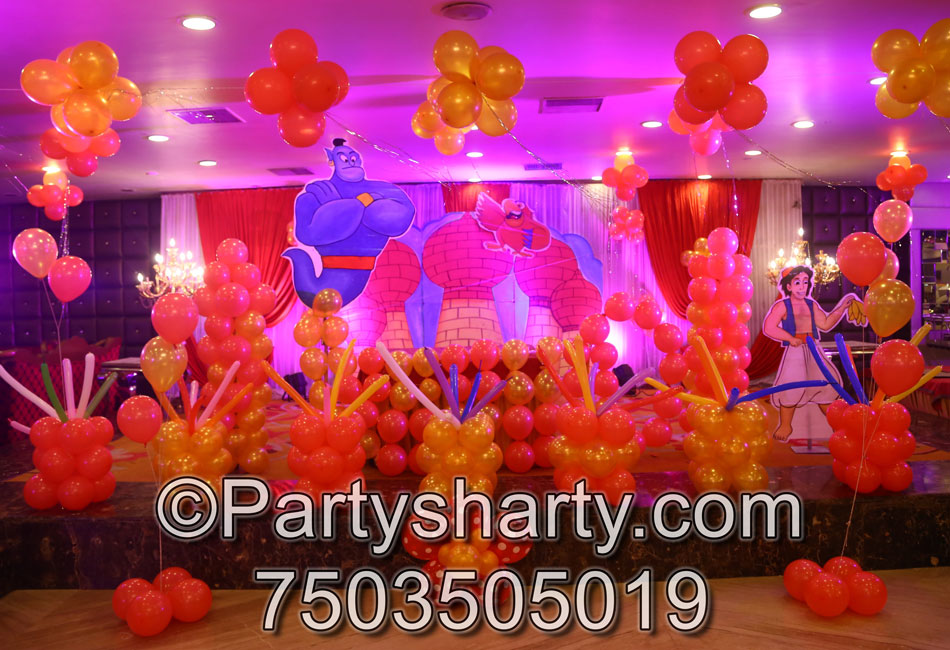 Aladdin Theme Birthday Party Ideas, Birthday themes for Boys, Birthday themes for girls, Birthday party Ideas, birthday party organisers in Delhi, Gurgaon, Noida, Best Birthday Party Themes for Kids and Adults, theme-based birthday party