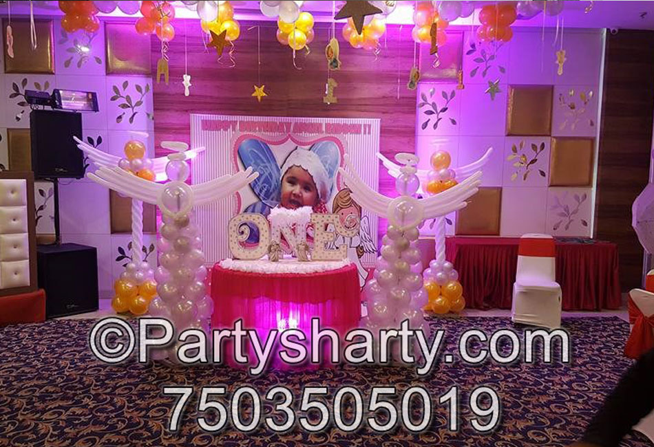 Angels Theme Birthday Party ideas, Birthday themes for Boys, Birthday themes for girls, Birthday party Ideas, birthday party organisers in Delhi, Gurgaon, Noida, Best Birthday Party Themes for Kids and Adults, theme-based birthday party