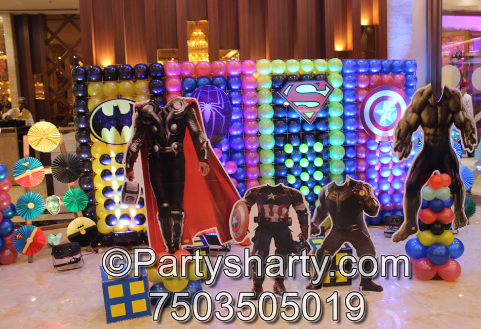 Avengers Theme Birthday Party, Birthday themes for Boys, Birthday themes for girls, Birthday party Ideas, birthday party organisers in Delhi, Gurgaon, Noida, Best Birthday Party Themes for Kids and Adults, theme-based birthday party