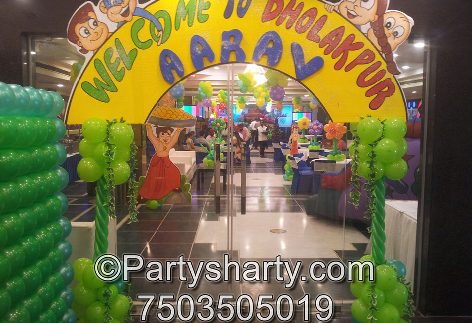 Chota Bheem Theme Birthday Party, Birthday themes for Boys, Birthday themes for girls, Birthday party Ideas, birthday party organisers in Delhi, Gurgaon, Noida, Best Birthday Party Themes for Kids and Adults, theme-based birthday party