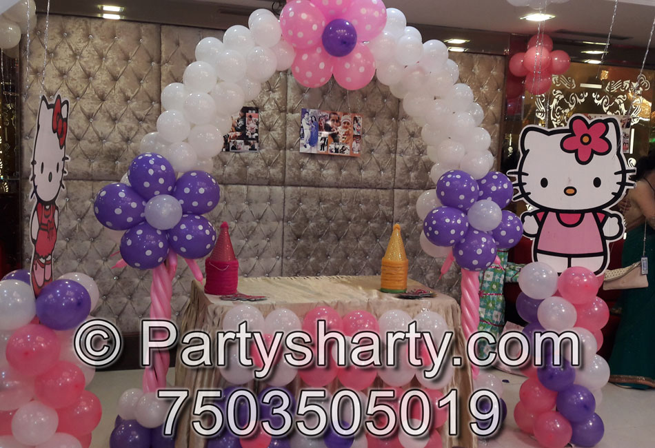 Hello Kitty Theme Birthday Party, Birthday themes for Boys, Birthday themes for girls, Birthday party Ideas, birthday party organisers in Delhi, Gurgaon, Noida, Best Birthday Party Themes for Kids and Adults, theme-based birthday party