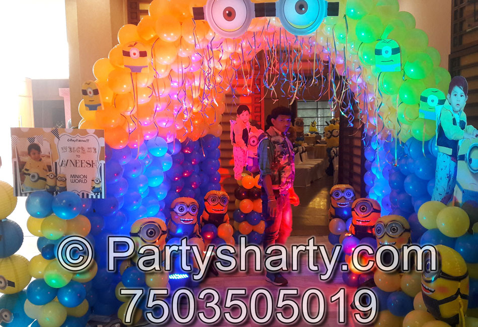 Minion Theme Birthday Party, Birthday themes for Boys, Birthday themes for girls, Birthday party Ideas, birthday party organisers in Delhi, Gurgaon, Noida, Best Birthday Party Themes for Kids and Adults, theme-based birthday party