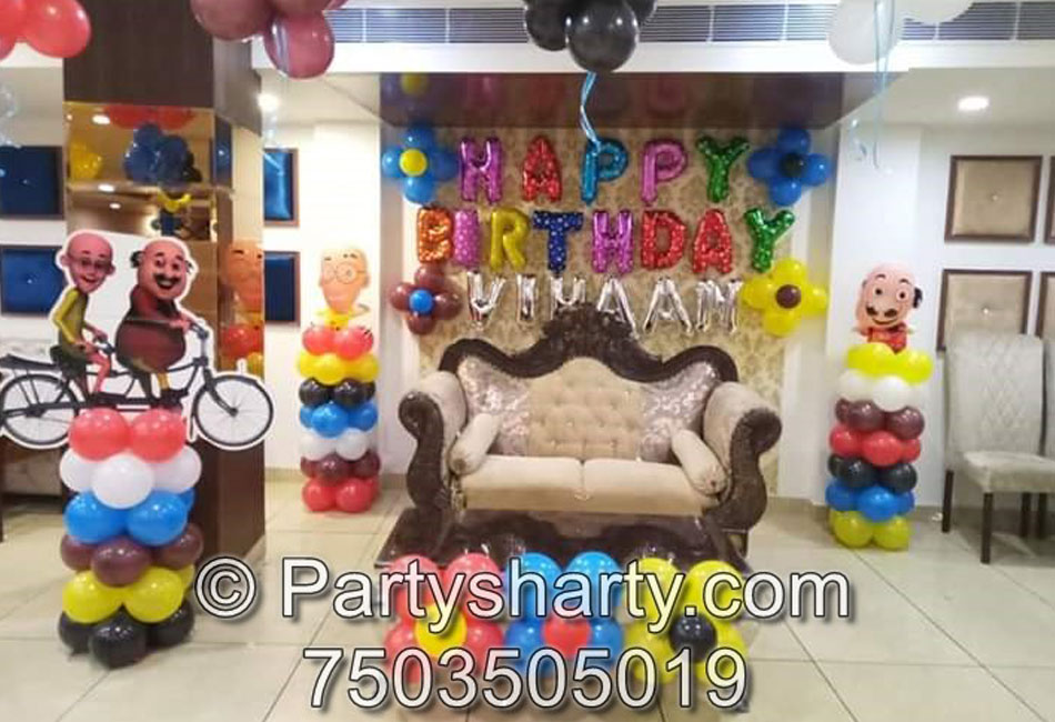 Motu Patlu Theme Birthday Party, Birthday themes for Boys, Birthday themes for girls, Birthday party Ideas, birthday party organisers in Delhi, Gurgaon, Noida, Best Birthday Party Themes for Kids and Adults, theme-based birthday party