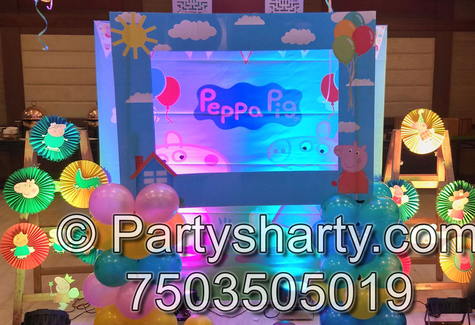 Peppa Pig Theme Birthday Party , Birthday themes for Boys, Birthday themes for girls, Birthday party Ideas, birthday party organisers in Delhi, Gurgaon, Noida, Best Birthday Party Themes for Kids and Adults, theme-based birthday party