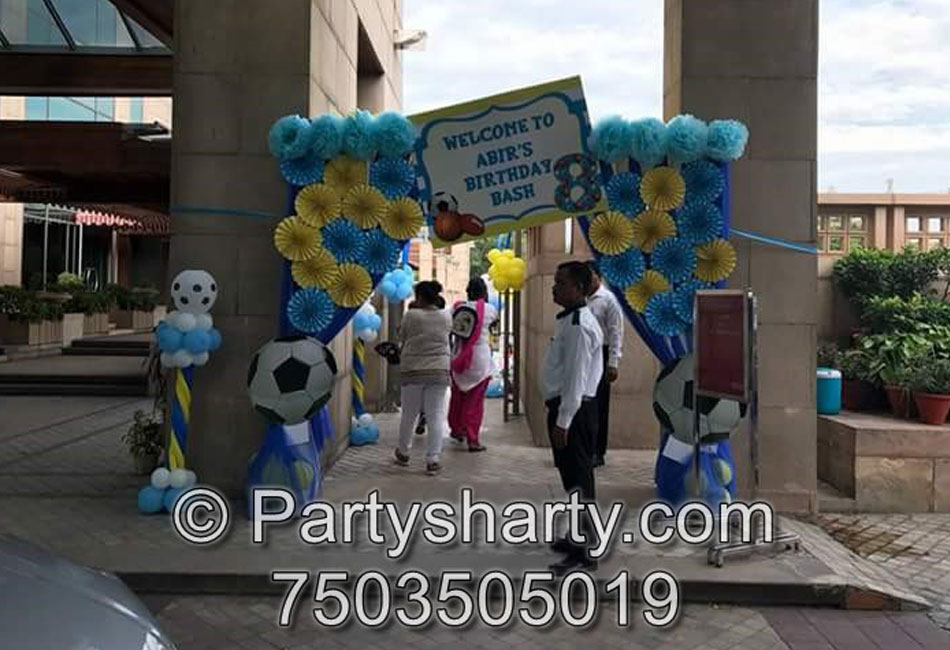Soccer Theme Birthday Party , Birthday themes for Boys, Birthday themes for girls, Birthday party Ideas, birthday party organisers in Delhi, Gurgaon, Noida, Best Birthday Party Themes for Kids and Adults, theme-based birthday party