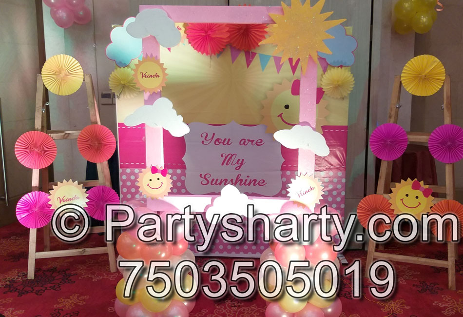 Sunshine Theme Birthday Party, Birthday themes for Boys, Birthday themes for girls, Birthday party Ideas, birthday party organisers in Delhi, Gurgaon, Noida, Best Birthday Party Themes for Kids and Adults, theme-based birthday party