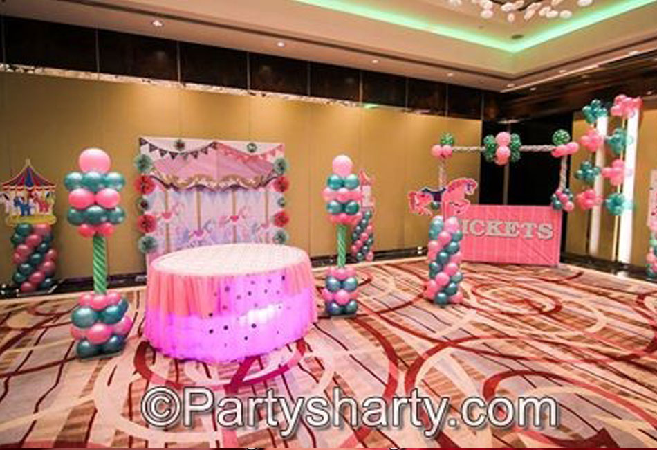 Carousel Theme Birthday Party, Birthday themes for Boys, Birthday themes for girls, Birthday party Ideas, birthday party organisers in Delhi, Gurgaon, Noida, Best Birthday Party Themes for Kids and Adults, theme-based birthday party